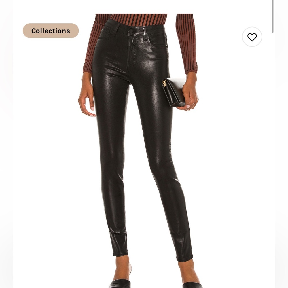 L’agence marguerite coated skinny jeans